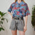 Vintage Patchwork Polo Top L