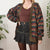 Vintage Geometric Cardigan L