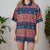 Vintage Abstract Polo Top XL
