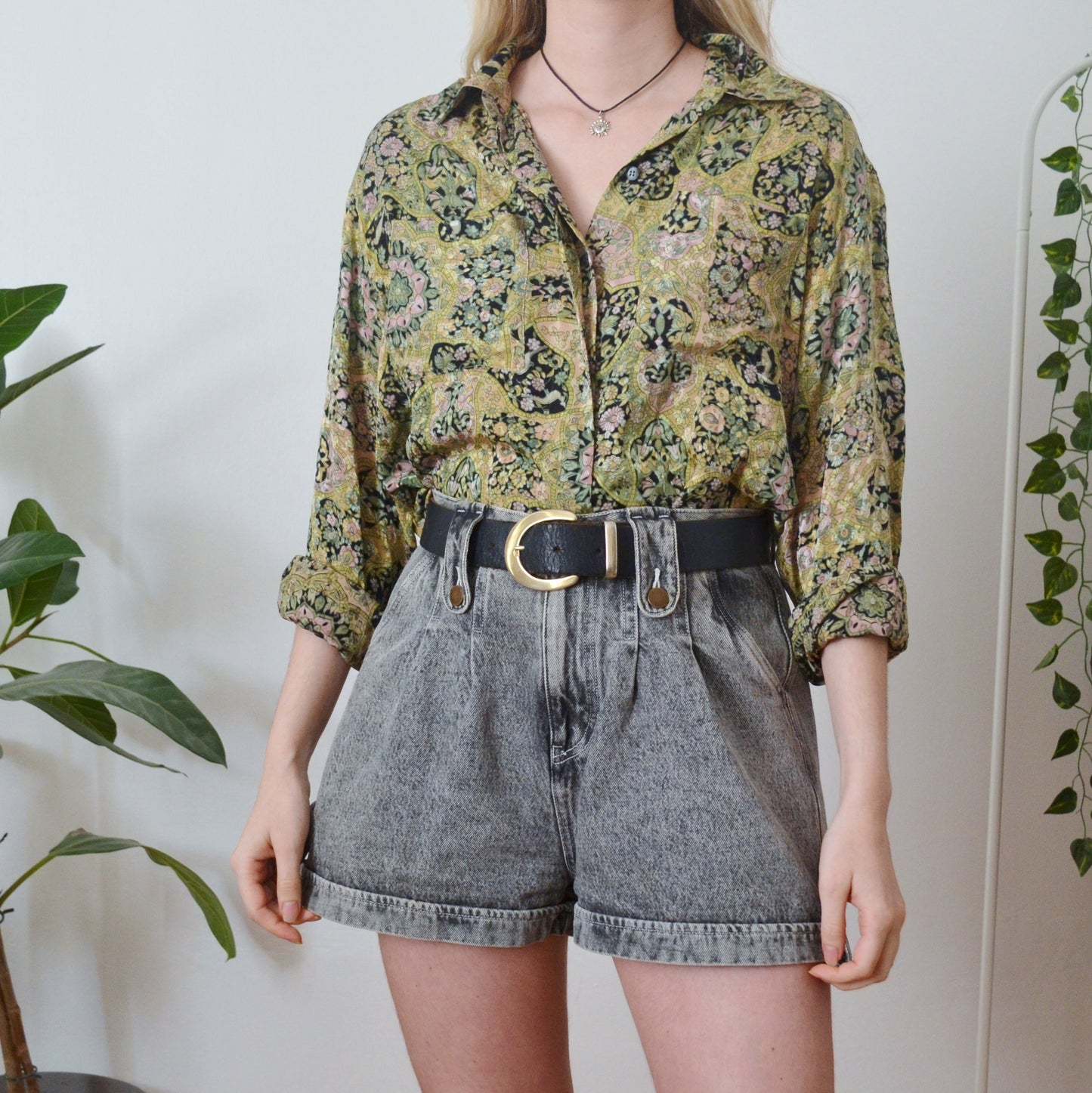 Vintage Ornate Shirt L