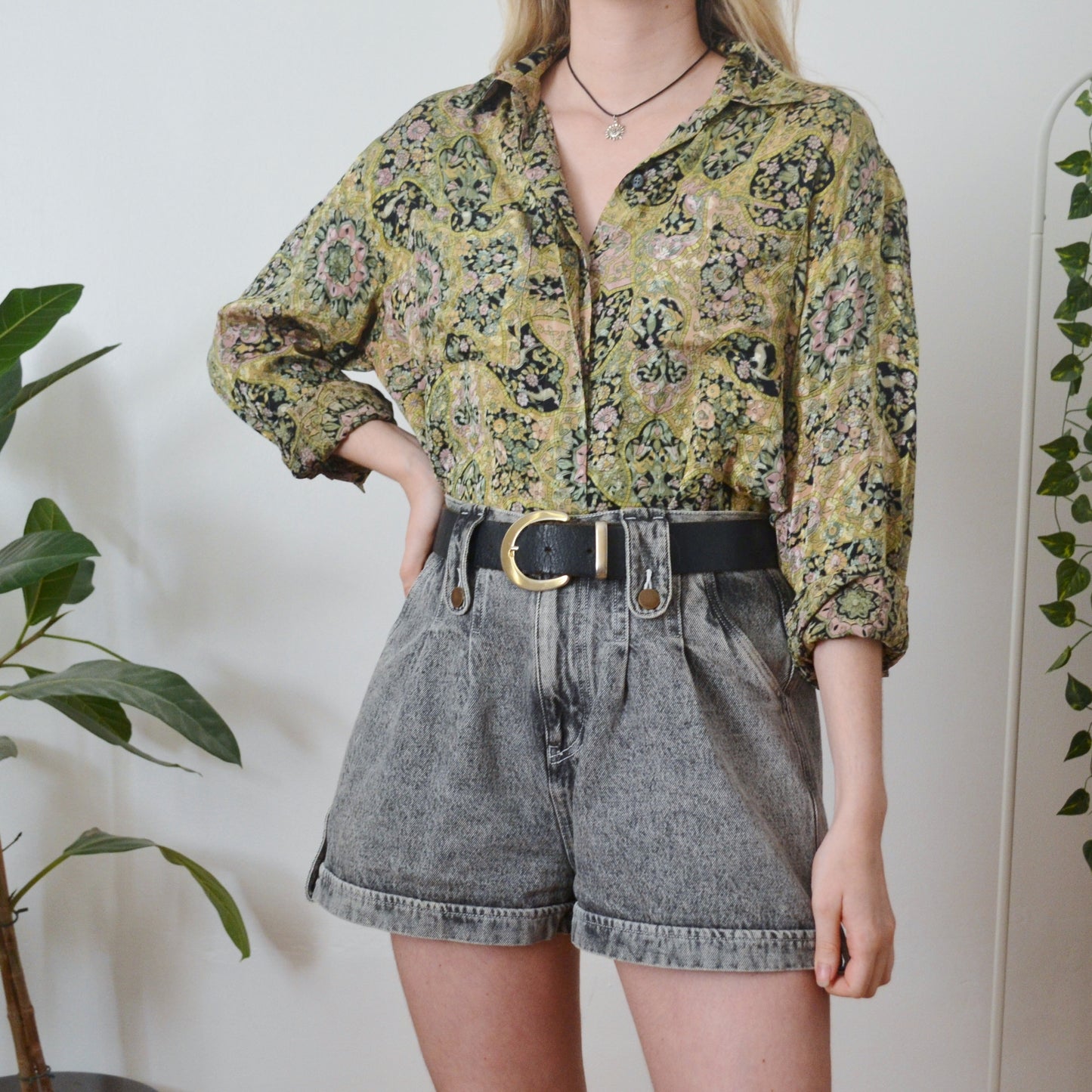 Vintage Ornate Shirt L