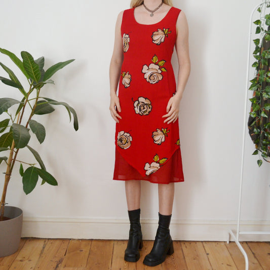Vintage Rose Dress L