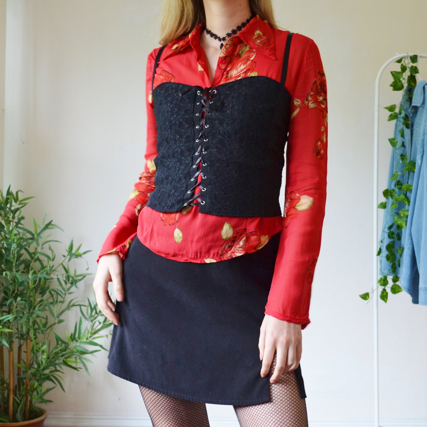 Rose blouse S