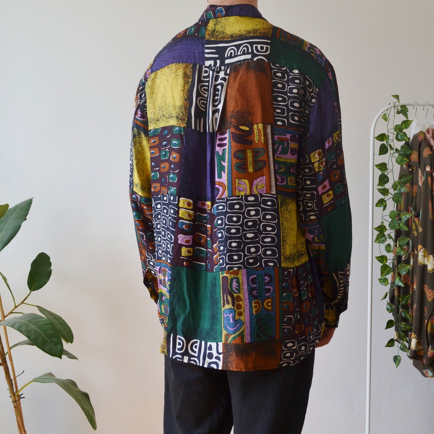 Vintage Silk Shirt XL