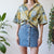 Floral shirt L