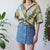 Floral shirt L