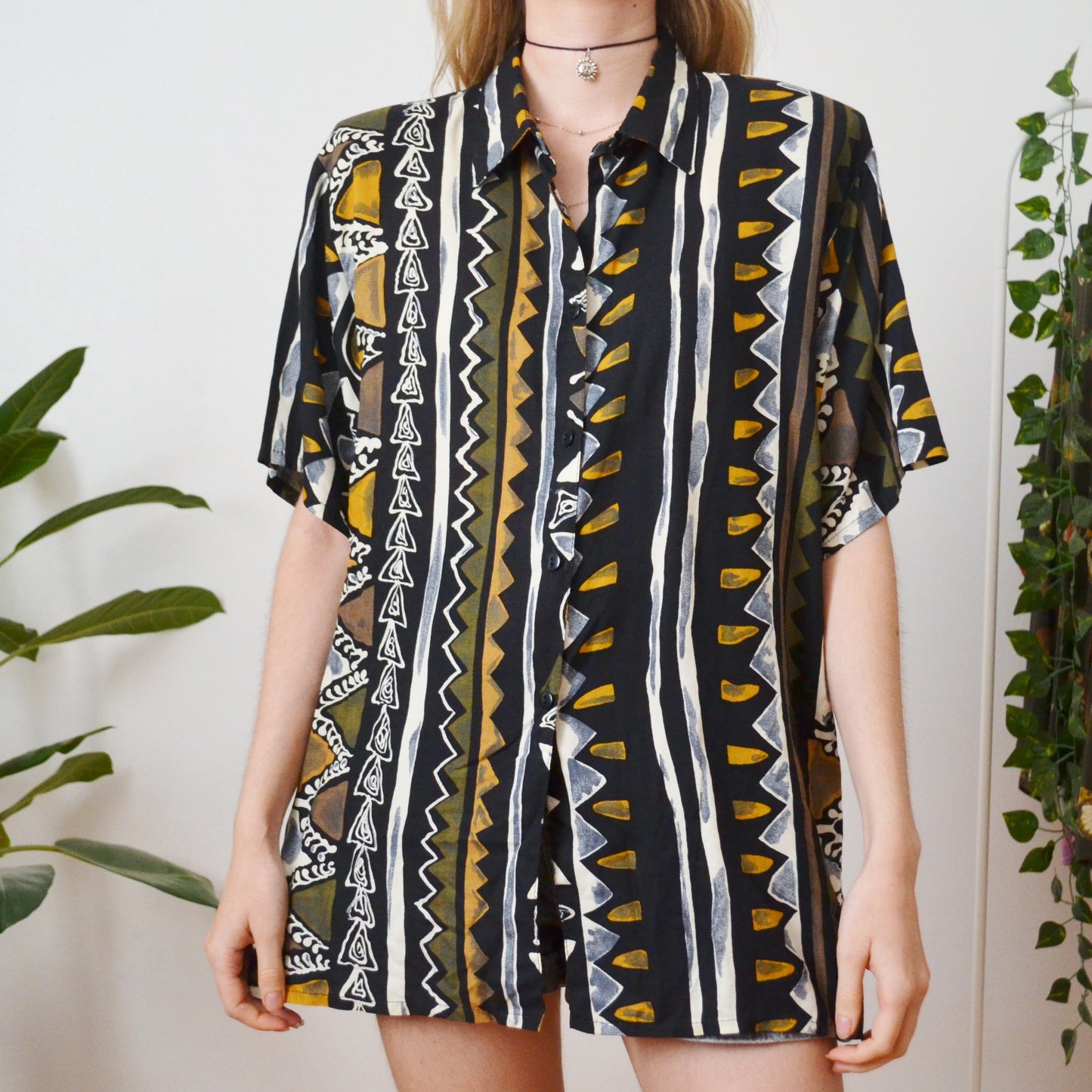 Geometric shirt S