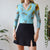 Floral mesh top S