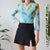 Floral mesh top S