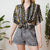 Geometric shirt S