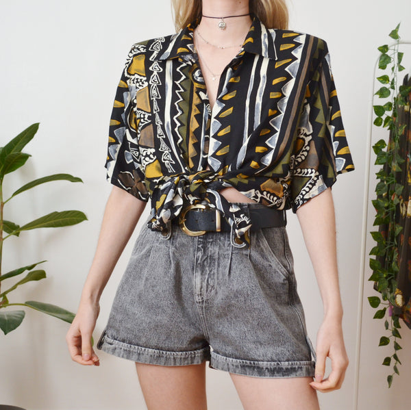 Geometric shirt S
