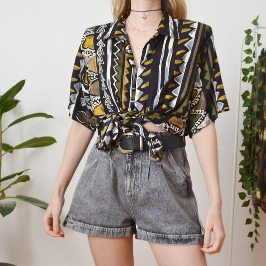 Geometric shirt S