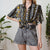 Geometric shirt S
