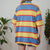 Vintage Stripe Polo Top 2XL
