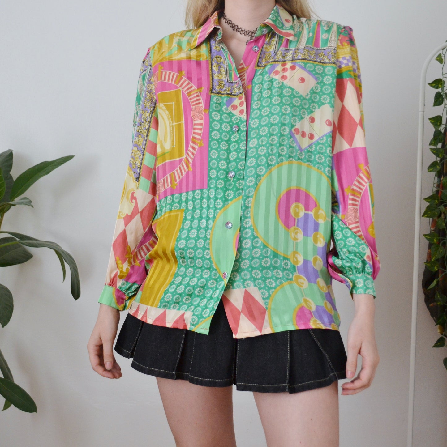 Vintage 80s Blouse M