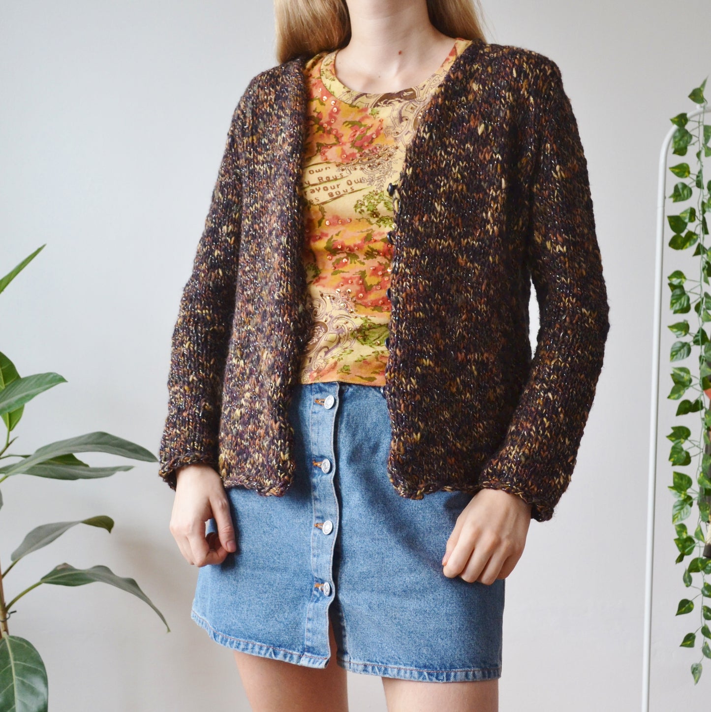 Brown cardi M