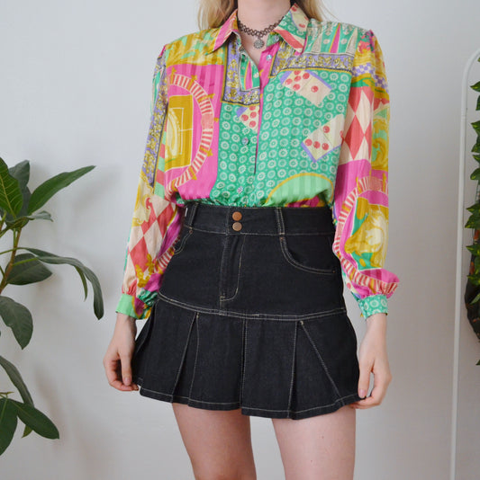 Vintage 80s Blouse M