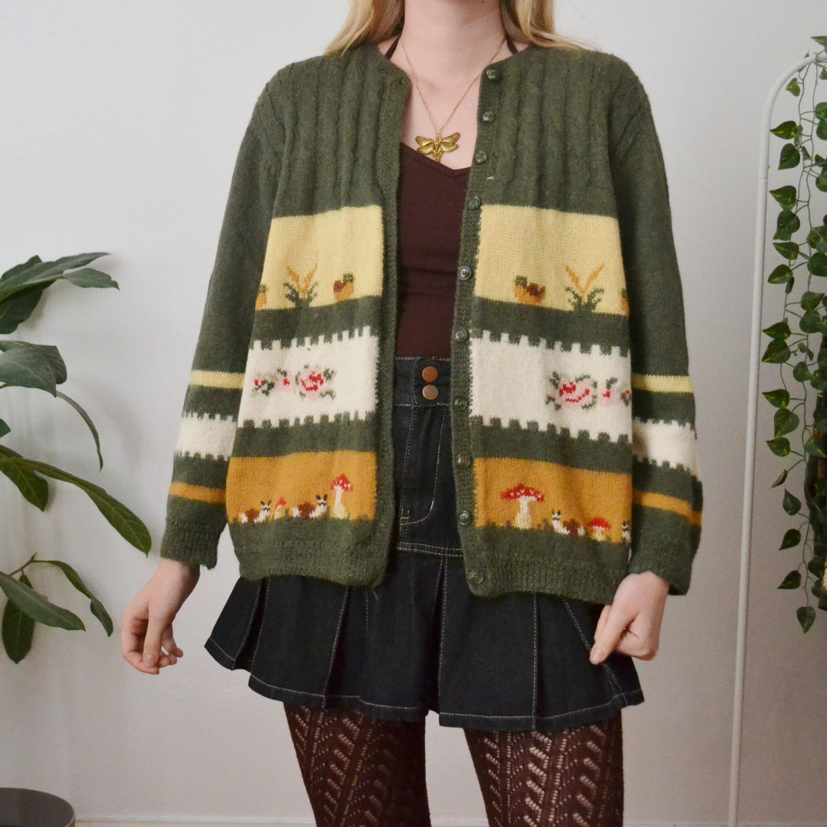 Vintage Toadstool Cardigan M