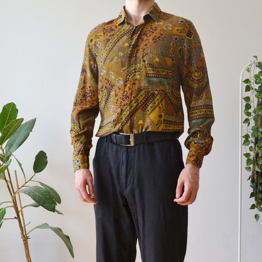 Vintage Floral Shirt M