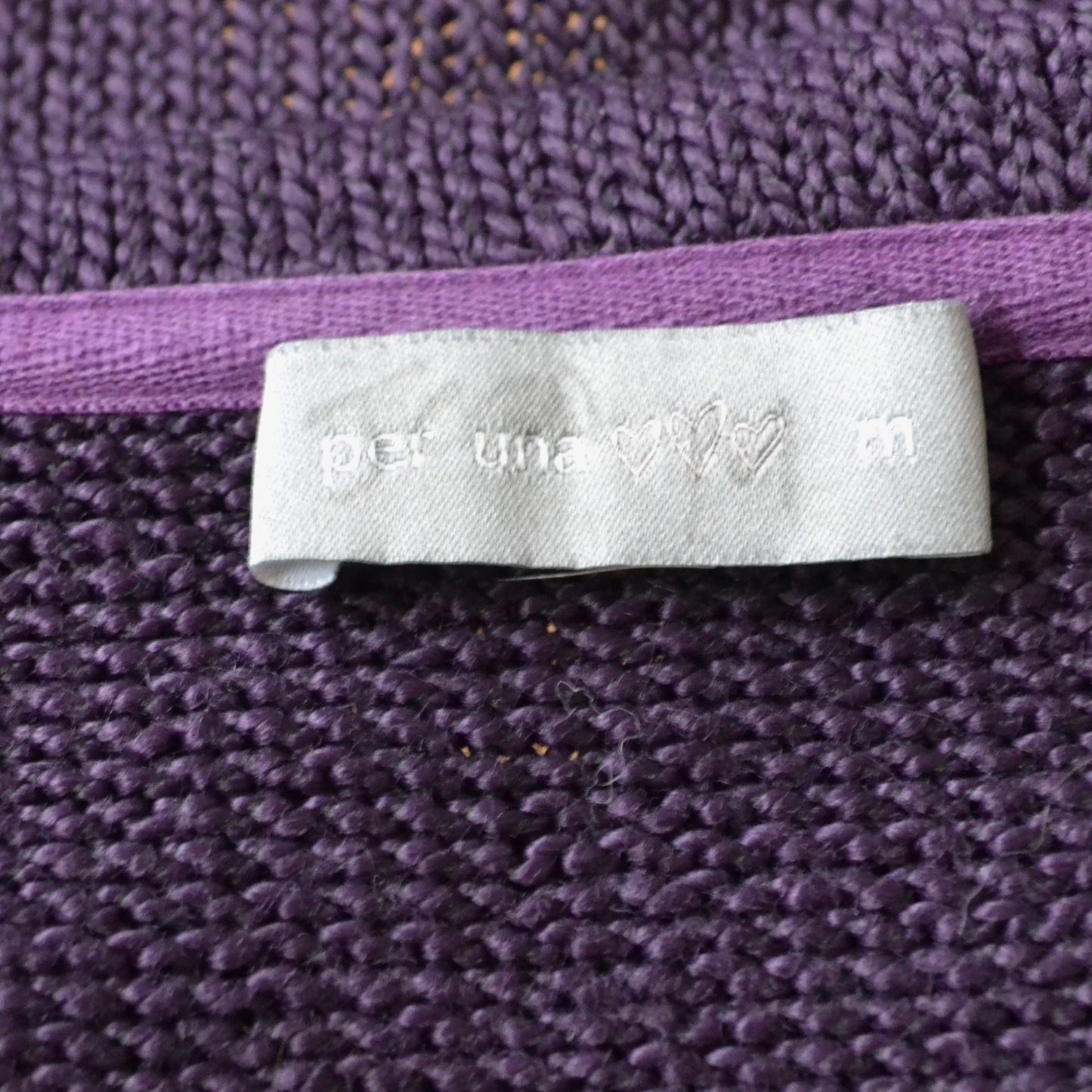 Purple cardigan