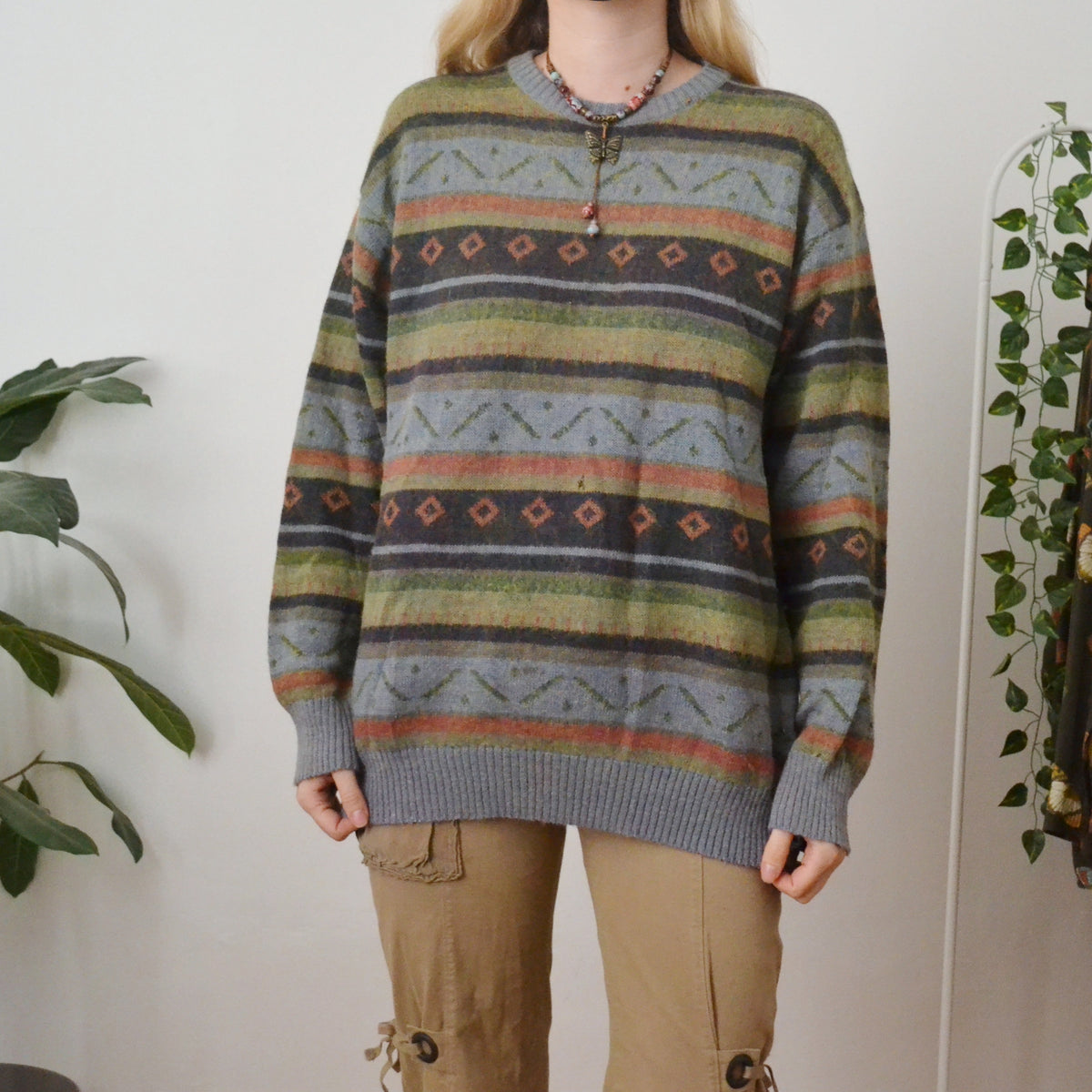 Vintage Earthy Jumper L