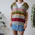 V neck sweater vest L