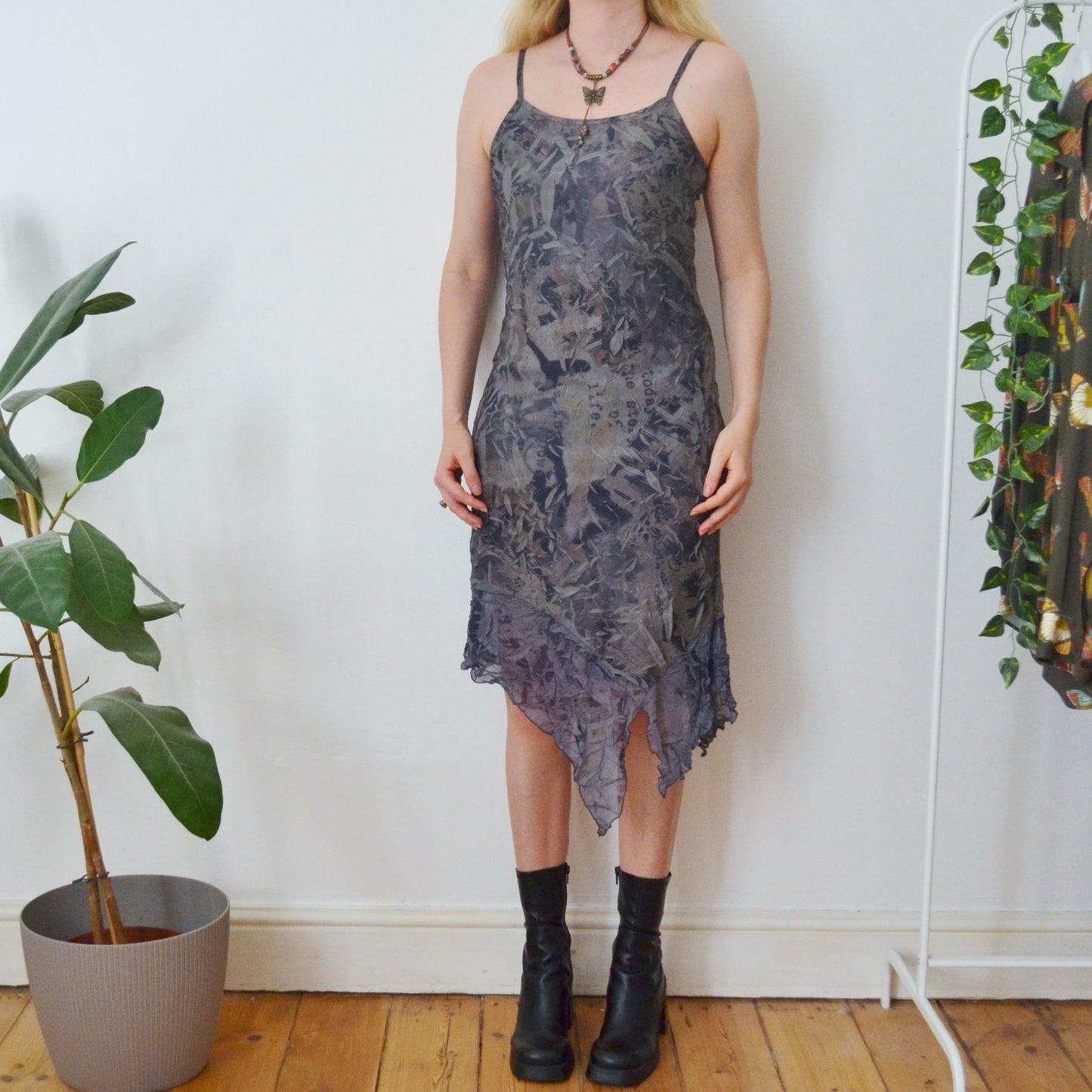 Vintage Textured Dress M