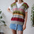 V neck sweater vest L