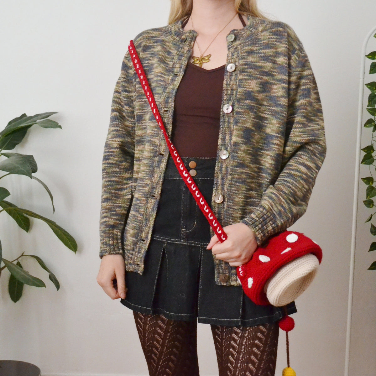 Vintage Forest Cardigan M