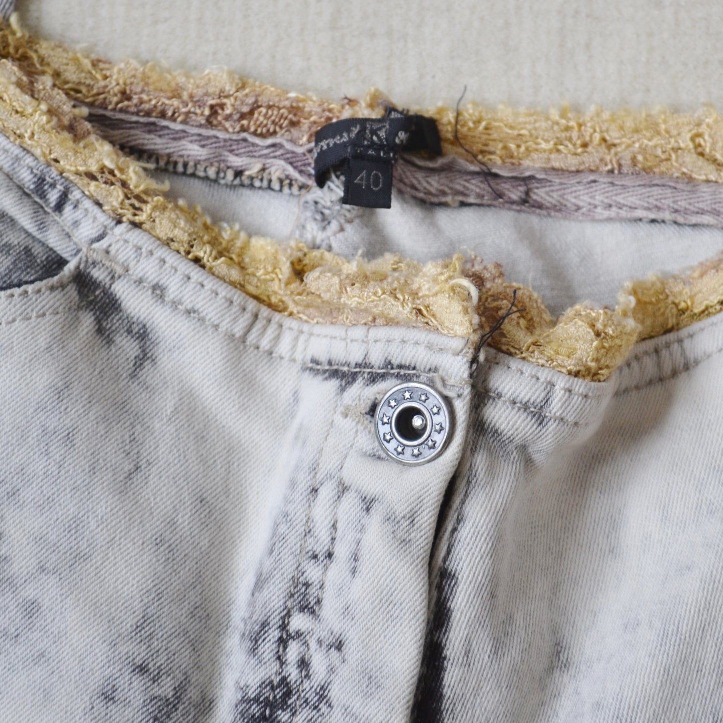 Lace panel jeans uk 6