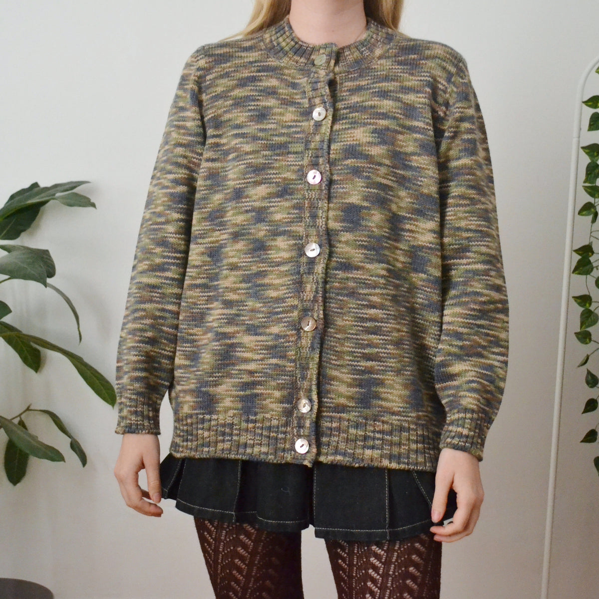 Vintage Forest Cardigan M