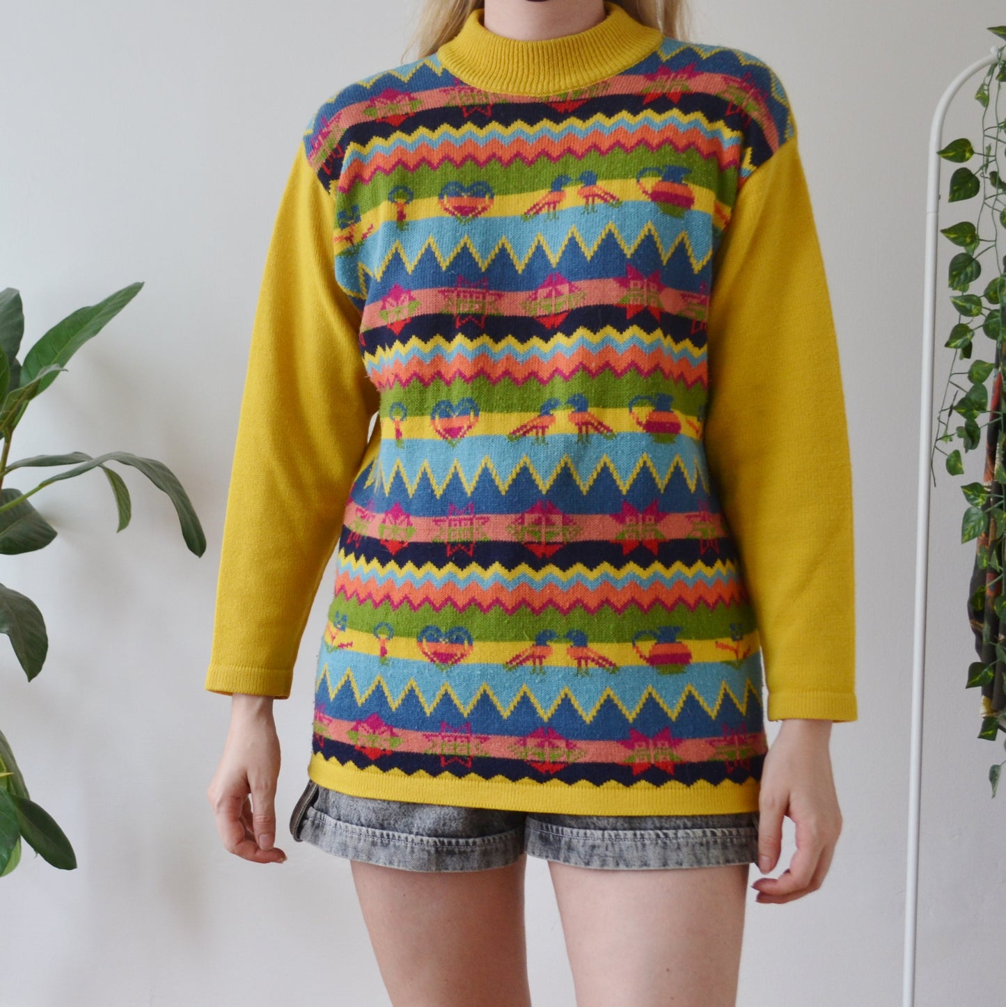 Vintage Colourful Jumper M