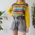Vintage Colourful Jumper M