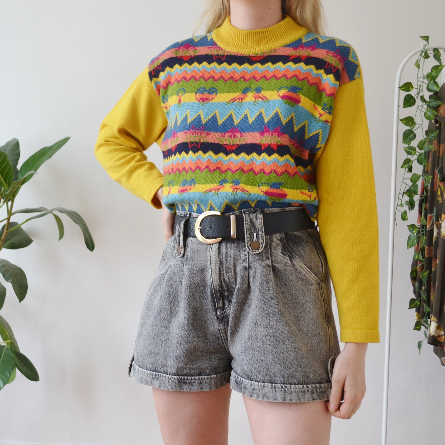 Vintage Colourful Jumper M