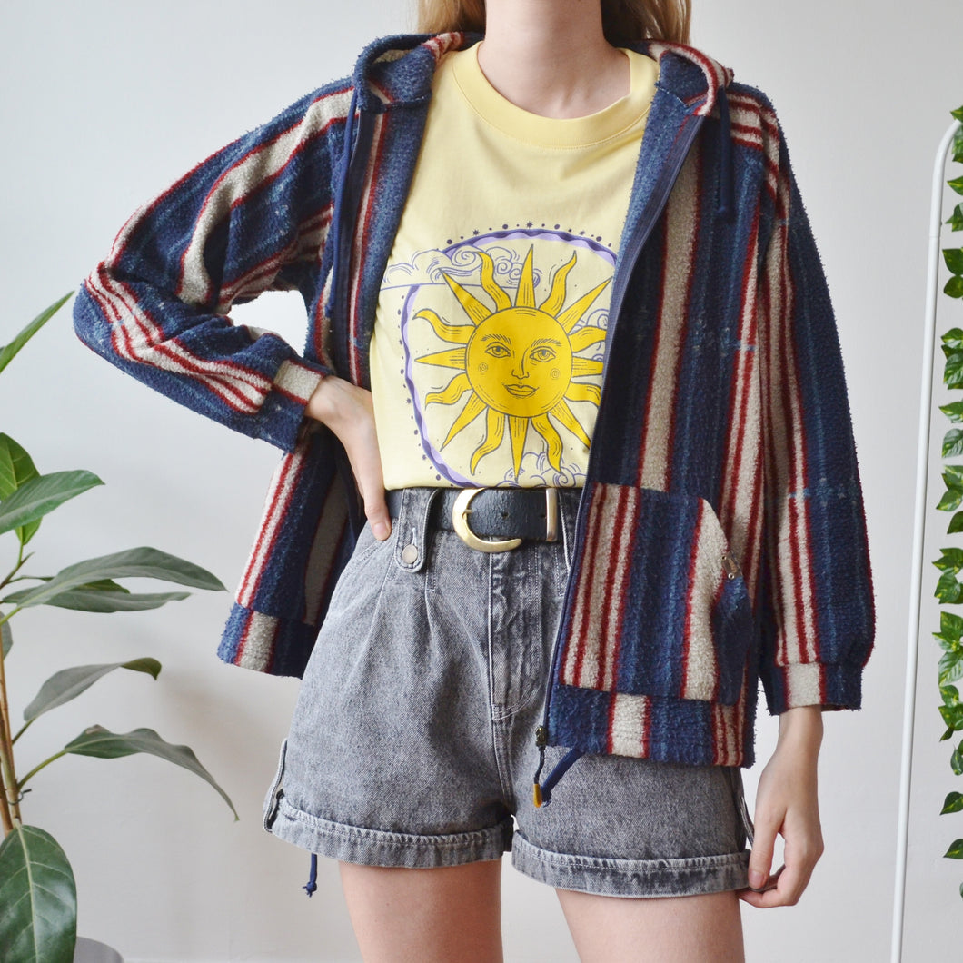 Stripe fleece XS