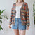 Vintage Geometric Cardigan M