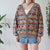Vintage Geometric Cardigan M