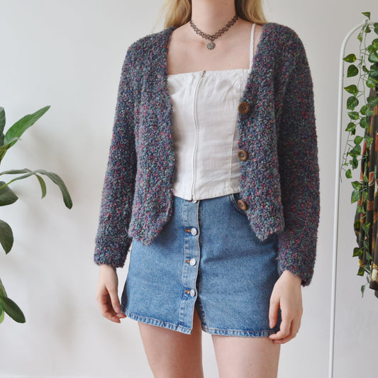 Vintage Textured Cardigan M