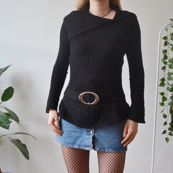 Black jumper top