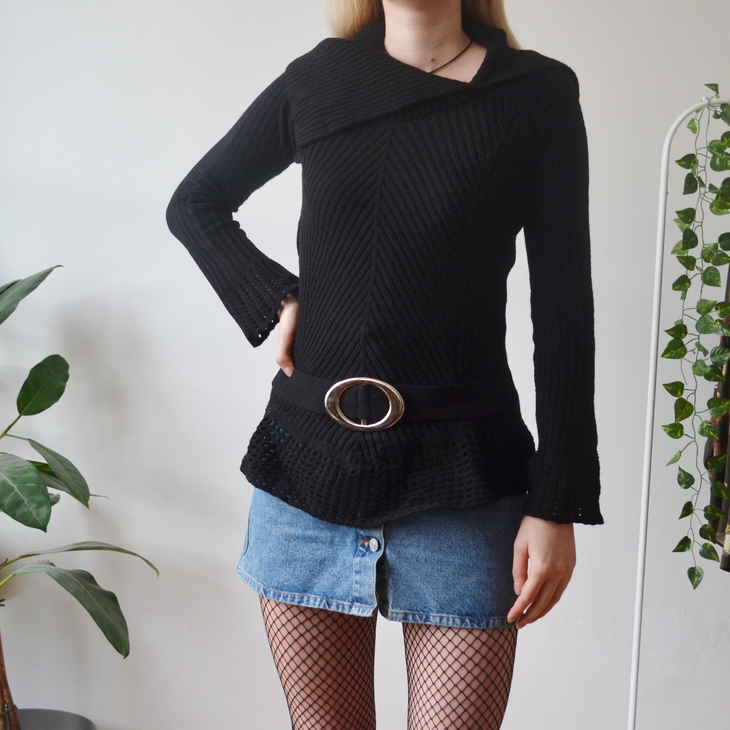 Black jumper top