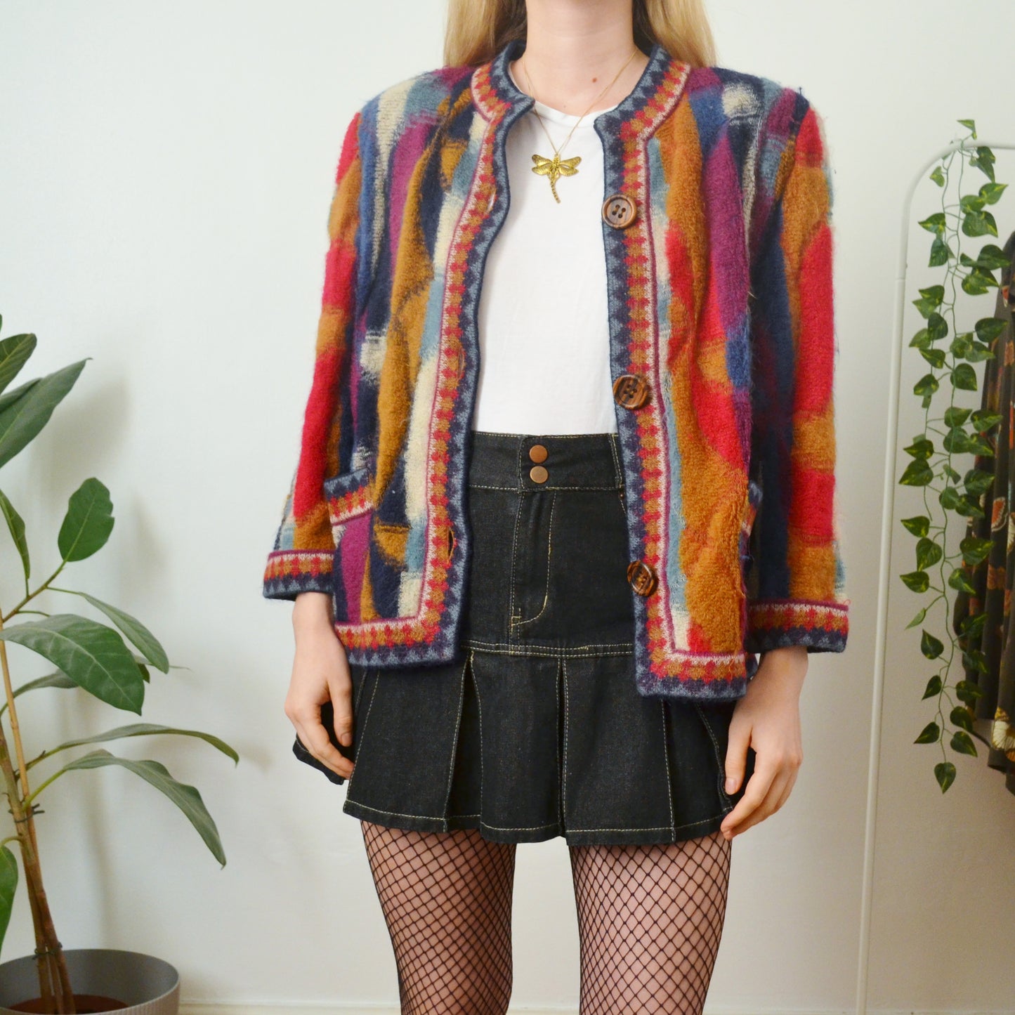80s cardigan L