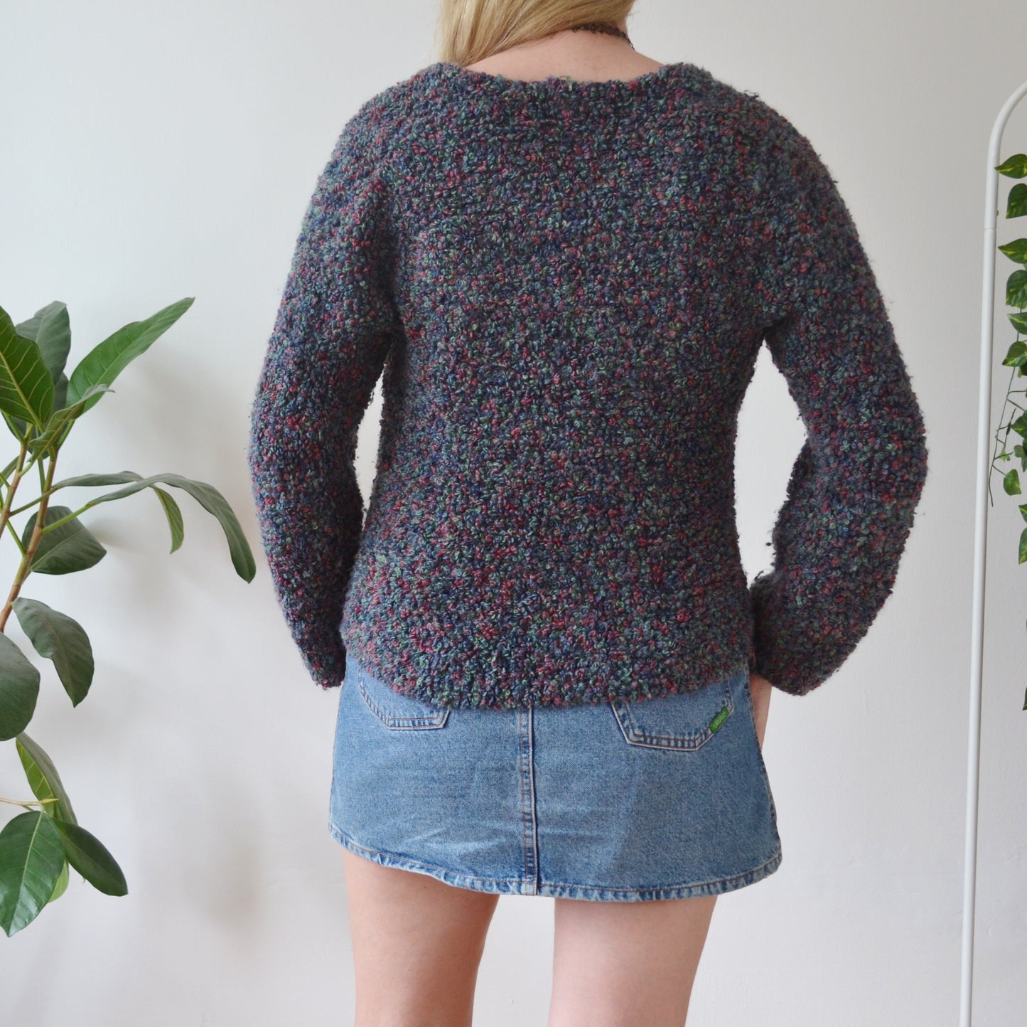 Vintage Textured Cardigan M