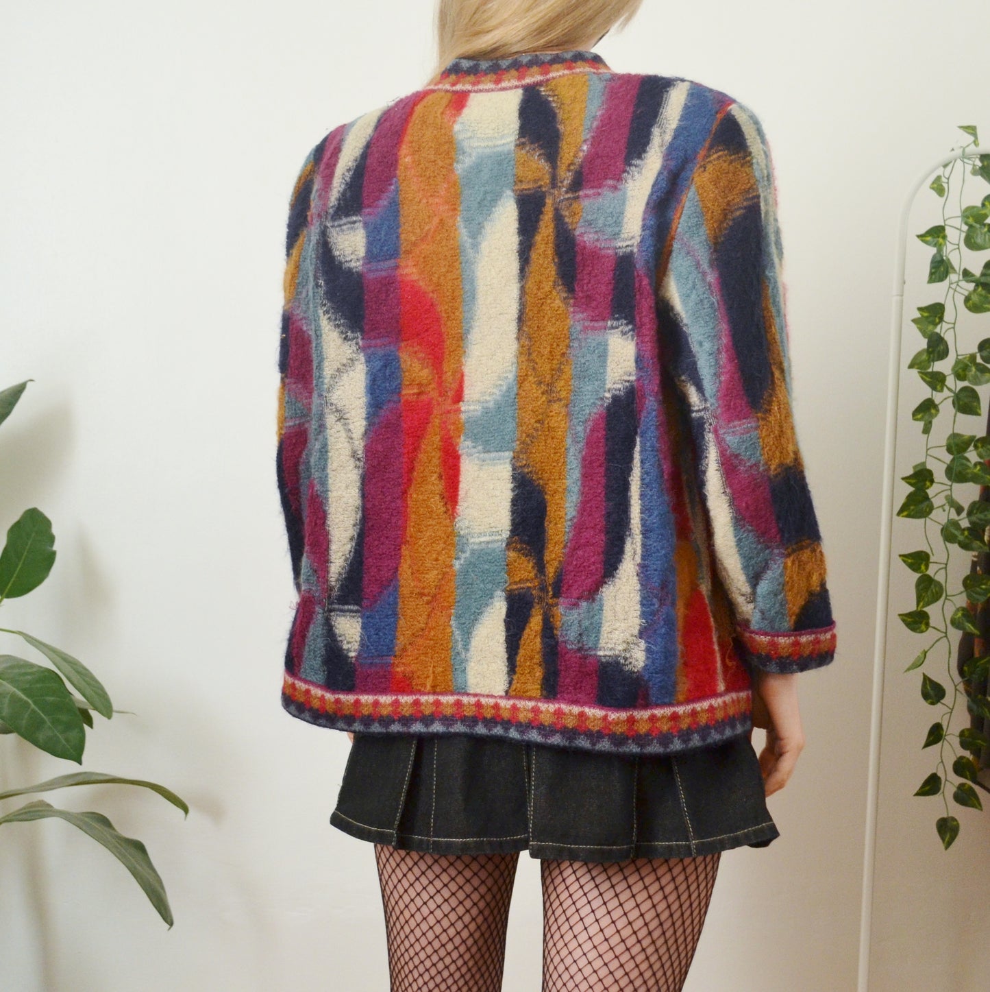 80s cardigan L