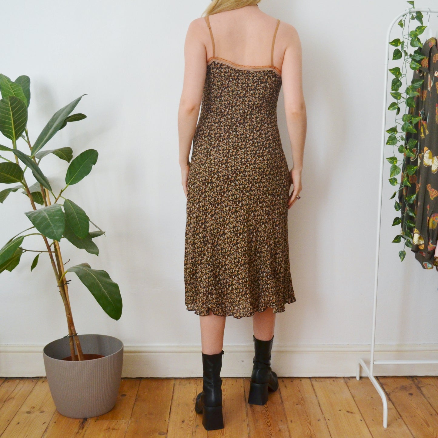Vintage Floral Dress L