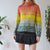 Vintage Rainbow Roll Neck Jumper XL