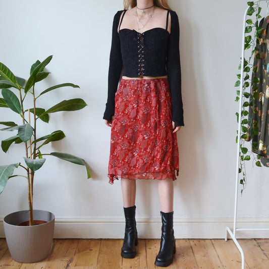 Red skirt S