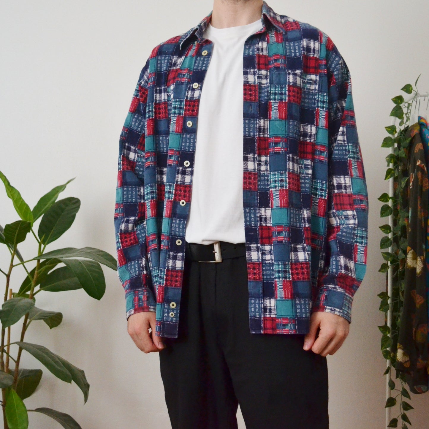 Patchwork shirt L