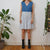 Stripe denim dress M
