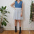 Stripe denim dress M