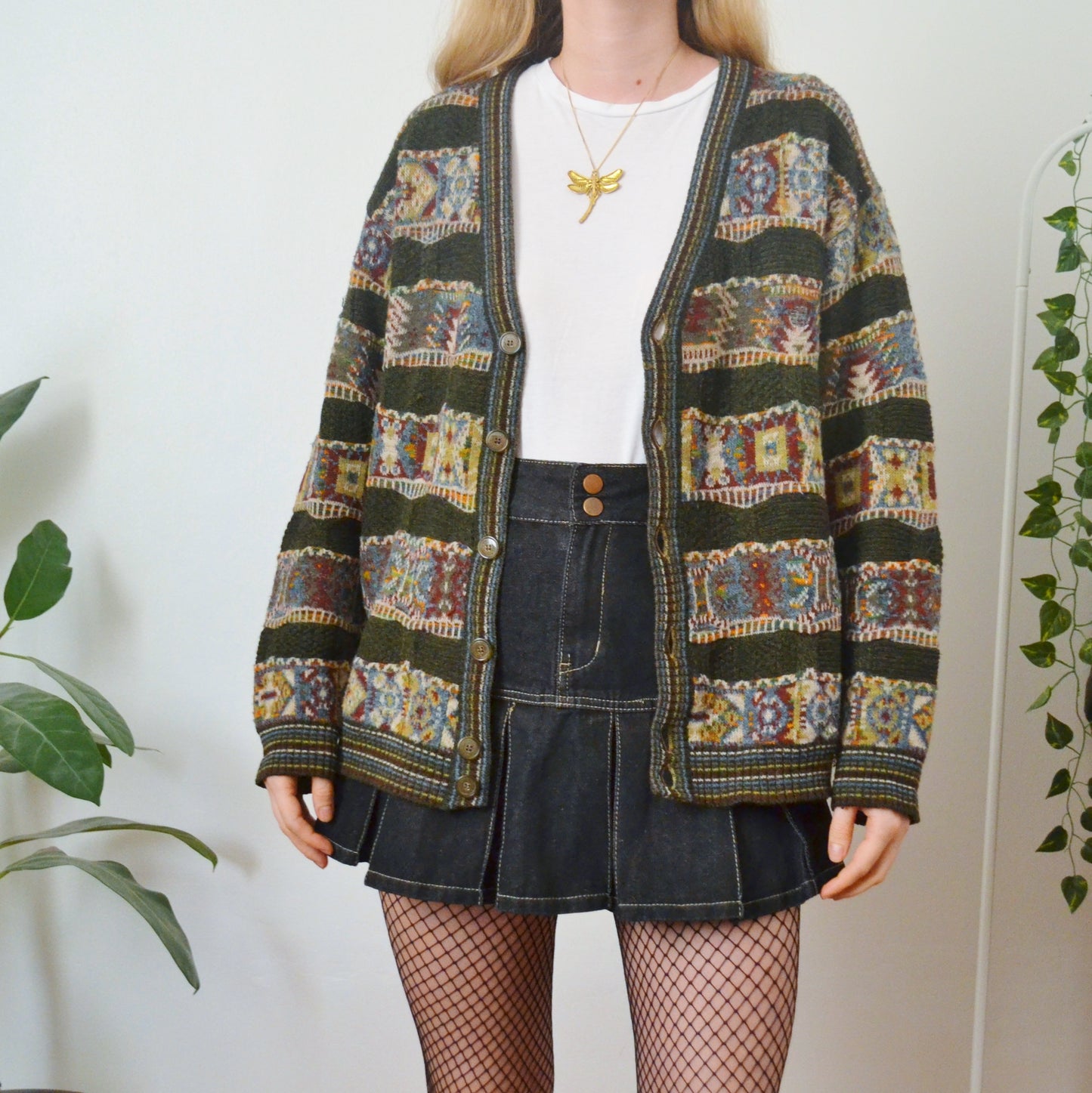 Retro cardigan L